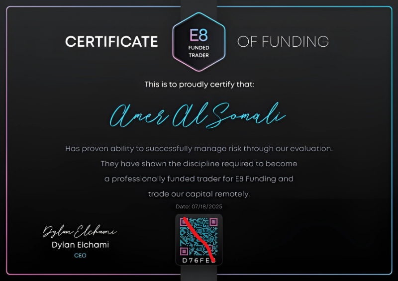 Clearing an E8 Funded Trader Account with MQL5 Software: The Journey of Amer Al Somali